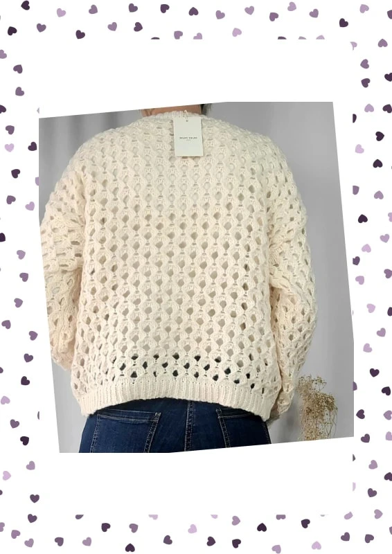 Suéter con flores de ganchillo - Talla única - Nuevo con etiqueta – photo 5